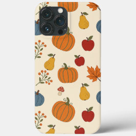 Para iPhone 13 Pro Max Funda de Calabazas de Cosecha de Otoño Frutas Patr