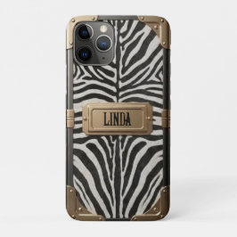 Para iPhone 11 Pro Funda de cebra