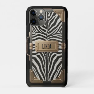 Para iPhone 11 Pro Funda de cebra