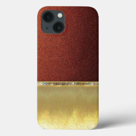Para iPhone 13 Funda de diseño Guay Gold Sparkle