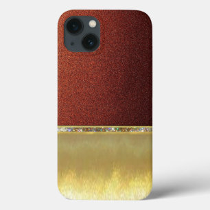 Para iPhone 13 Funda de diseño Guay Gold Sparkle