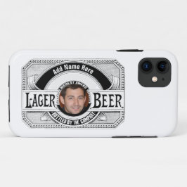 Para iPhone 11 Funda de diseño personalizado de etiqueta de cerve