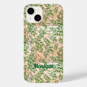 Funda Para iPhone 14 De Case-Mate Funda de energía verde abstracta personalizada Mat