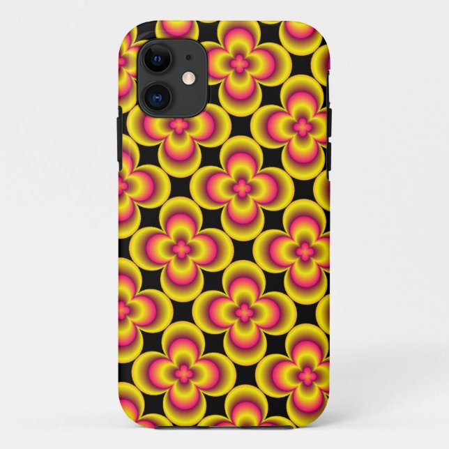 Case-Mate Para iPhone Funda de flor amarilla rosa (Reverso)