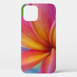 Para iPhone 12 Funda de flores tropicales rosadas de Plumeria i