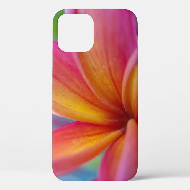 Case-Mate Para iPhone Funda de flores tropicales rosadas de Plumeria i (Reverso )