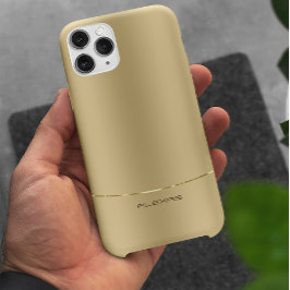 Funda Para iPhone 14 Pro De Case-Mate Funda de fondo de oro metálico minimalista-Mate iP