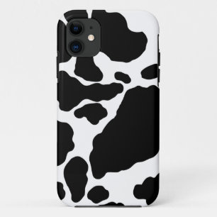 Para iPhone 11 Funda de impresión de vaca-Funda de mate