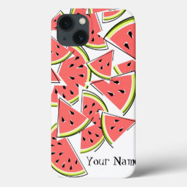 Para iPhone 13 Funda de iPad Mini de sandía 'Name'