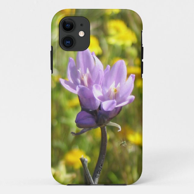 Case-Mate Para iPhone Funda de iPhoneSE de flores moradas (Reverso)