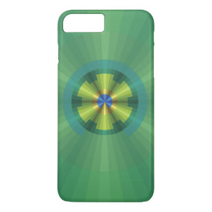 Para iPhone 8 Plus/7 Plus Funda de la ilusión de pavo real-Funda de mate