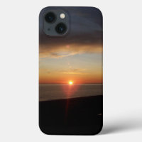 Funda de la puesta de sol en el lago Michigan