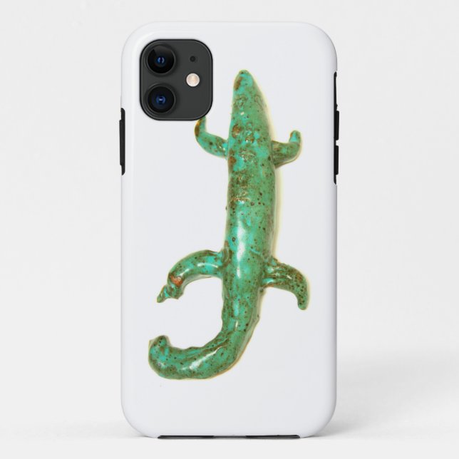 Case-Mate Para iPhone funda de lagarto verde (Reverso)