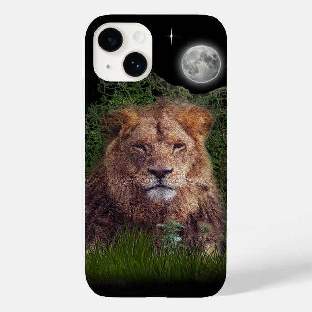 Case-Mate Para iPhone Funda de Lion Phone 14 (Reverso )