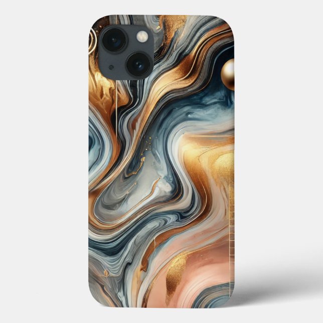 Case-Mate Para iPhone Funda de mármol abstracto - Diseño de remolque de  (Reverso)