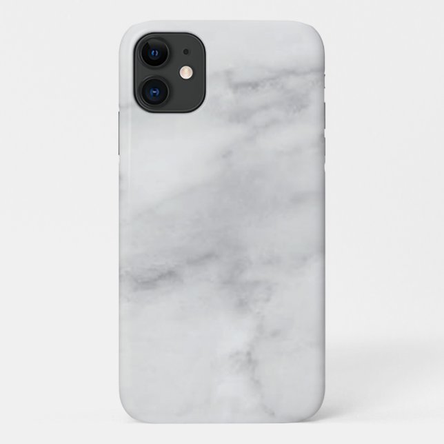 Case-Mate Para iPhone funda de mármol blanco gris-Mate Barely There (Reverso)