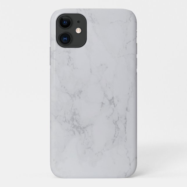 Case-Mate Para iPhone funda de mármol blanco gris Mate Barely There Appl (Reverso)