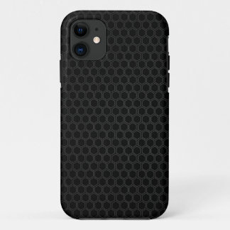 Para iPhone 11 funda de mármol de malla negra Mate Tough Apple