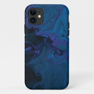 Para iPhone 11 funda de mármol rosa azul Mate Tough Apple