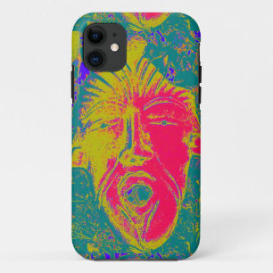 Para iPhone 11 funda de máscara de boca abierta