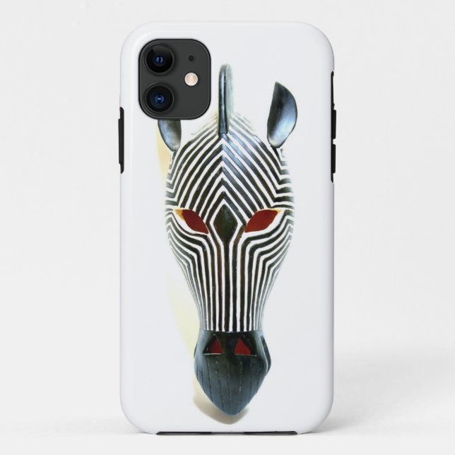Case-Mate Para iPhone funda de máscara de cebra africana (Reverso)