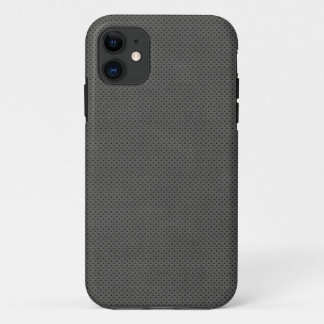 Para iPhone 11 Funda de micro patrón Metalizado oscuro poroso-Mat