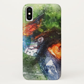Para iPhone X Funda de Motocross Rider Art Designer