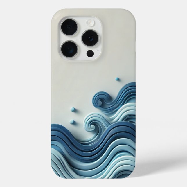 Case-Mate Para iPhone funda de olas oceánicas (Reverso )