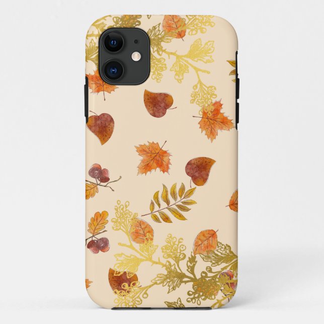 Case-Mate Para iPhone Funda de otoño dorado (Reverso)