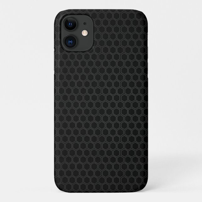 Case-Mate Para iPhone funda de patrón de malla negra Mate Apenas allí (Reverso)
