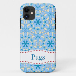 Funda de patrón de pug