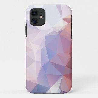 Para iPhone 11 Funda de patrón piramidal púrpura pálido suave