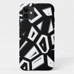 Funda de patrones abstractos en blanco y negro par