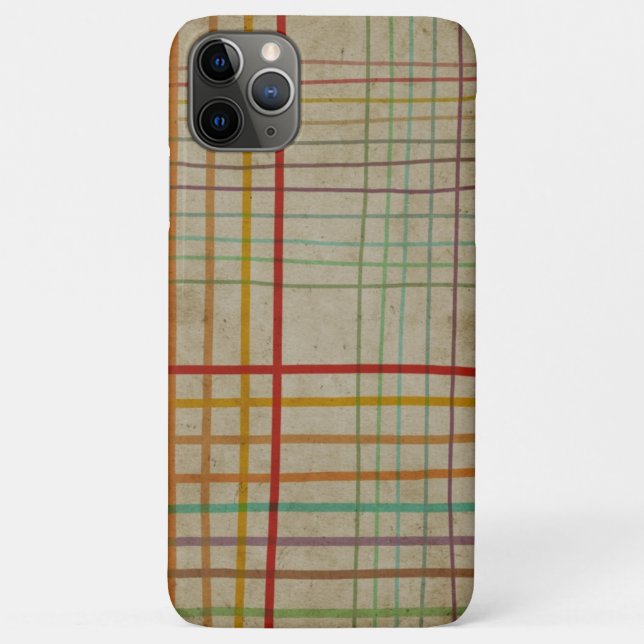 Case-Mate Para iPhone Funda de patrones de comprobación hechos a mano (Reverso)