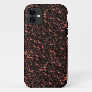 Para iPhone 11 Funda de patrones de Piel de serpiente negro y ros