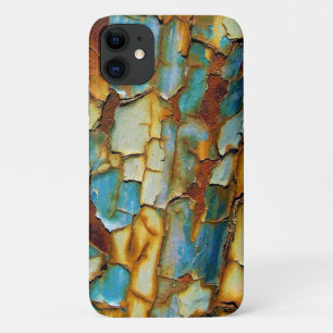 Para iPhone 11 funda de pintura de pinturas con grifo azul verde 