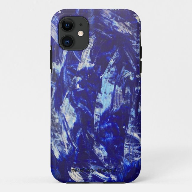 Case-Mate Para iPhone Funda de teléfono abstracta azul (Reverso)