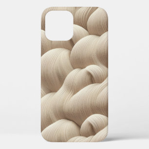 Para iPhone 12 Funda de teléfono abstracta de ola de arena minima