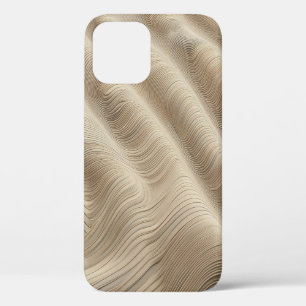 Para iPhone 12 Funda de teléfono abstracta de onda de arena minim