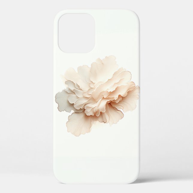 Case-Mate Para iPhone Funda de teléfono abstracta de pétalo blanco etére (Reverso )