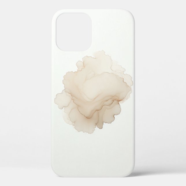 Case-Mate Para iPhone Funda de teléfono abstracta de pétalo blanco etére (Reverso )