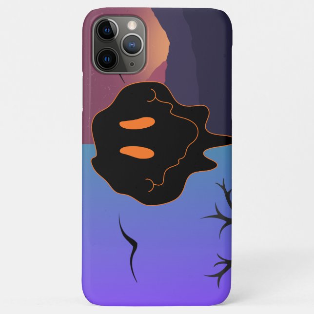 Case-Mate Para iPhone Funda de teléfono artística con silueta de monstru (Reverso)