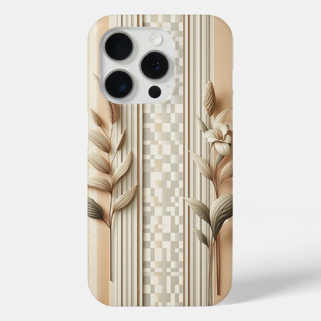 Case-Mate Para iPhone Funda de teléfono botánica arquitectónica elegante (Reverso )