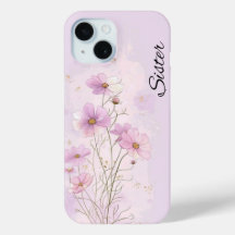 Funda de teléfono botánica de flor de nacimiento p
