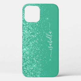 Para iPhone 12 Funda de teléfono celular monogramada nombre en es