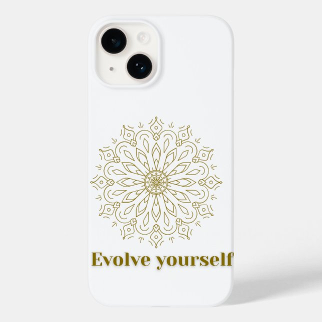 Case-Mate Para iPhone Funda de teléfono con arte Mandala "Evoluciona tú  (Reverso )