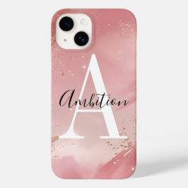 Funda Para iPhone 14 De Case-Mate Funda de teléfono con brillo en oro rosa personali