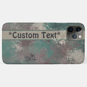 Para iPhone 11 Pro Max Funda de teléfono con camuflaje de bosque y biohaz