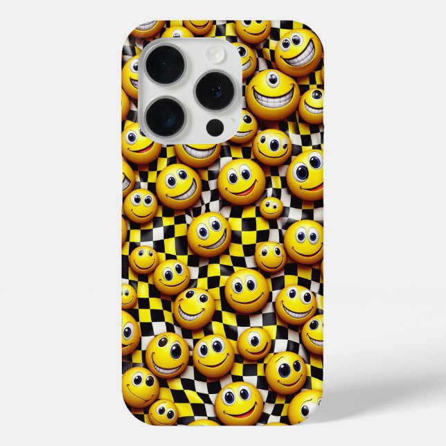 Case-Mate Para iPhone Funda de teléfono con cara sonriente retro feliz - (Reverso )