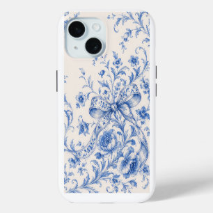 Para iPhone 15 Funda de teléfono con cinta floral de chinoiserie